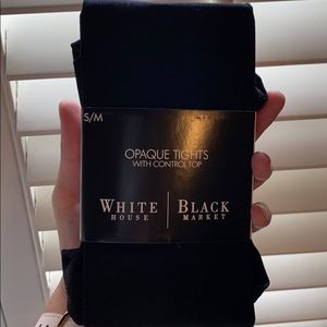 Control top black tights. White House Black Market